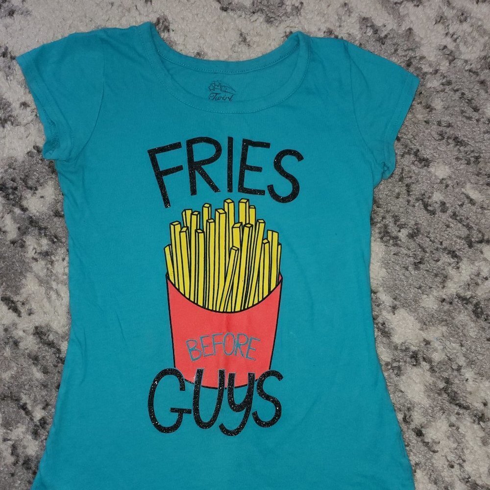 3 for 12 ||| Twirl Fries over Guys Top  || Medium || EUC